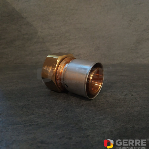 Cofit P прессовое соединение с накидной гайкой 40х3,5хG 1 1/2 НГ, артикул 1512151 Фитинги и комплектующие для металлопластиковых труб Oventrop (Германия)