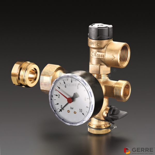 Группа безопасности для теплообменника "Regumat" Комплектующие для котельных Oventrop (Германия)