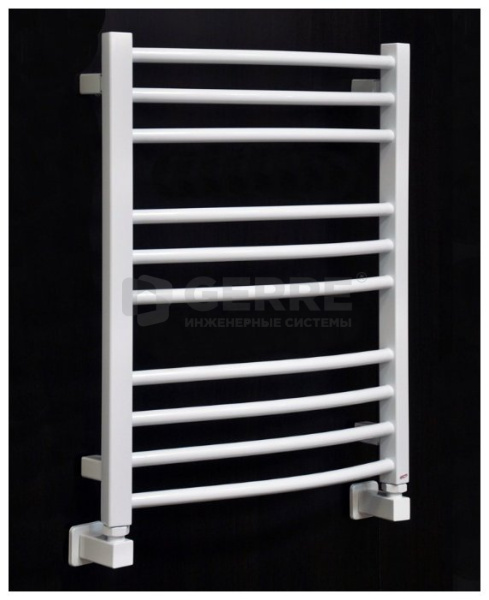 Полотенцесушитель Calma 480 х 1800 мм, нержавеющая сталь, белый, электрический Полотенцесушители Грота (Россия)