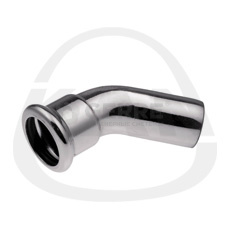 Отвод ниппельный 45° press, 108 х 108 Фитинги и комплектующие для оцинкованных труб KAN-therm (Польша)