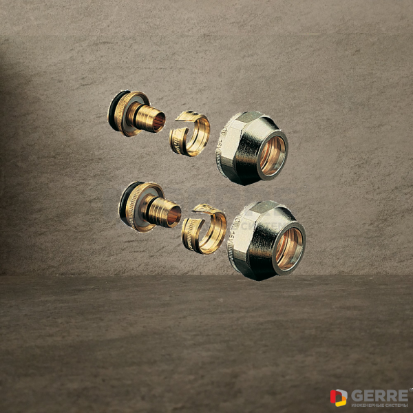 Концовка "Cofit S" 16х2 G¾"НГ (никелированная) 2 шт Фитинги для труб Copipe Oventrop