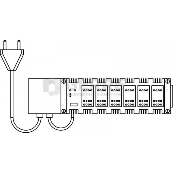 Клеммная коробка на 6 контуров для присоединения комнатных термостатов и сервоприводов Oventrop