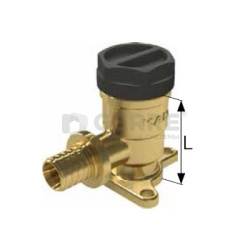 Отвод фиксируемый латунный с резьбой внутренней UltraLine - 20 PB Rp1/2&quot;, короткий 