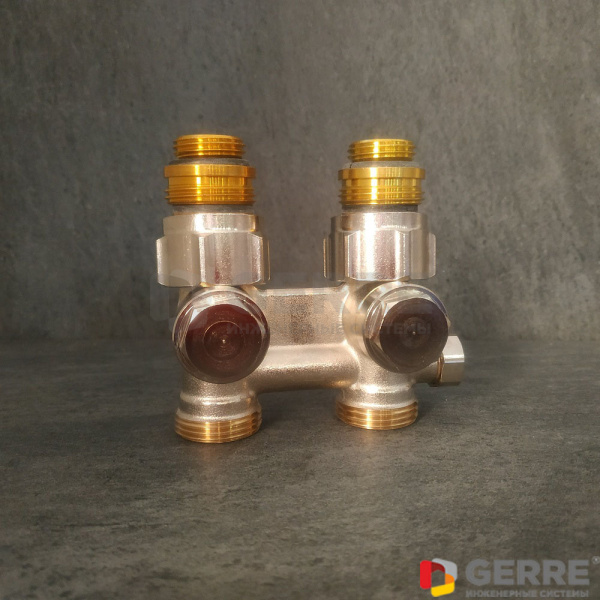 Присоединительный узел Multiflex F ZBU 1/2" НР x 3/4" НР, прямой, для слива Multiflex