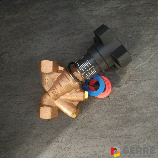 Регулирующий вентиль Hydrocontrol VTR Ду10, 3/8"ВР, бронза, c заглушками Вентили Hydrocontrol
