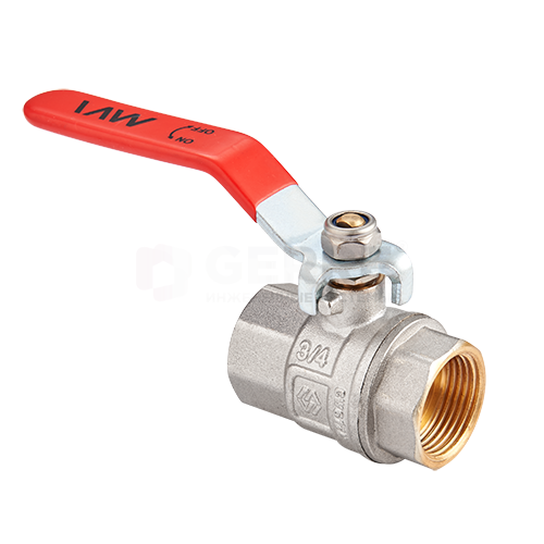 Кран шаровый полнопроходной MVI 1/2" внутренняя-внутренняя, ручка Запорная арматура MVI