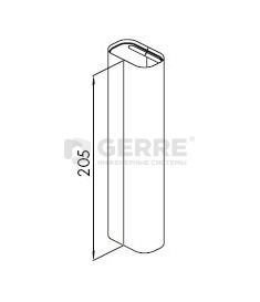 Крышка несущего профиля Z-u 460 Кронштейны к радиаторам Korado Radik