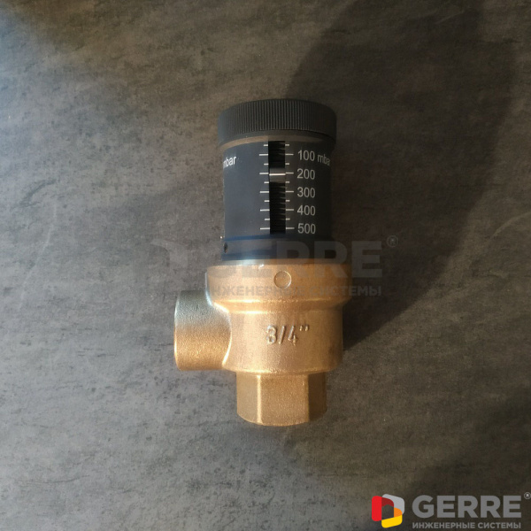 Перепускной клапан PN10 Ду20 ¾" со шкалой настройки Комплектующие для котельных Oventrop (Германия)