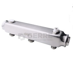 Коллектор из нержавеющей стали MVI, м\ц 100мм, 1 1/4&quot;x1/2&quot;, 6 выходов 
