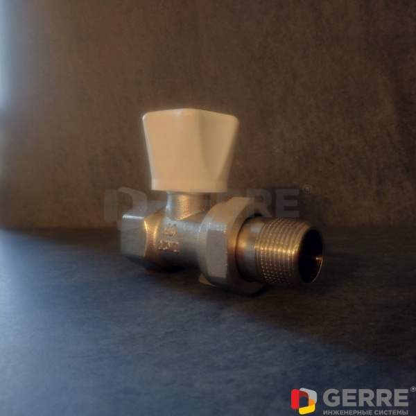 Вентиль с ручным приводом серии "HR" Ду15, 1/2", проходной, с преднастройкой Вентили термостатические