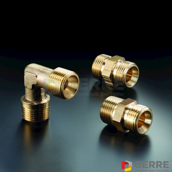 Двойной ниппель "Ofix-Oil" 3/8"НР* 1/2"НР Oventrop