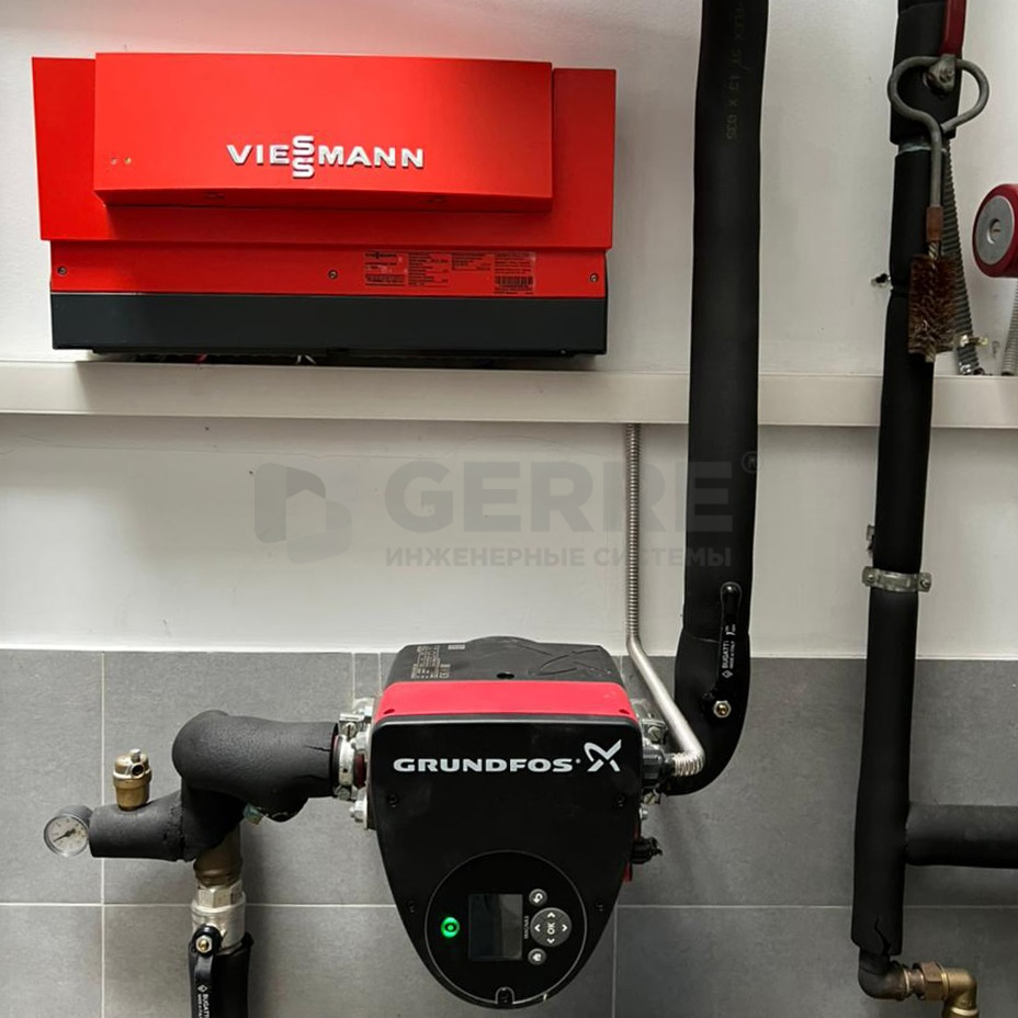 Котельная в частном доме с котлом Viessmann Vitoplex 62925