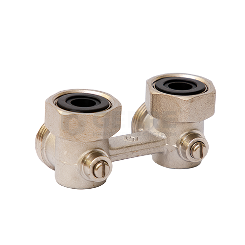 Узел нижнего подключения угловой, с шаровым затвором MVI 3/4"*3/4" Запорная арматура MVI