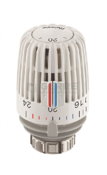 Термостатическая головка Heimeier К, стандартная, 6-28°C, цифровая шкала, белая Термостатические головки Heimeier (Германия)