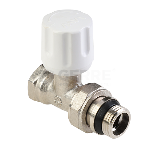 Вентиль радиаторный прямой ручной регулировки с самоуплотняющимся кольцом MVI 1/2" Запорная арматура MVI