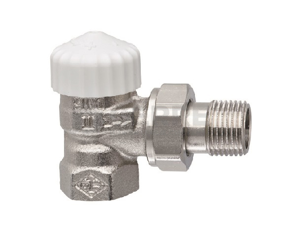 Термостатический клапан Heimeier V-Exact II, с преднастройкой, DN20(3/4"), угловой, бронза никелированная Термостатические клапаны Heimeier (Германия)