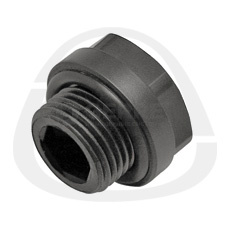 Заглушка полимерная для проверки герметичности, короткая, сервисный элемент G1/2 Фитинги и комплектующие для труб из сшитого полиэтилена KAN-therm (Польша)