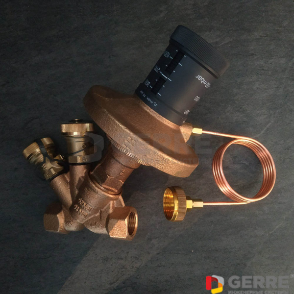 Регулятор перепада давления Hydromat DTR Ду15, 1/2 "ВР, бронза Регуляторы Hydromat