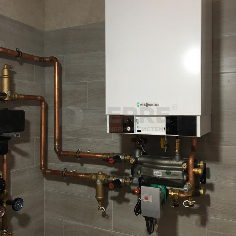 Котельная в загородном доме с котлом Viessmann Vitopend 62929