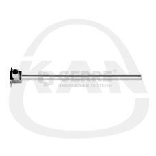 Отвод латунный Push, с трубкой Cu Ø15 с кронштейном - элемент никелированный, 14 х 2, Lmin.=750 мм 