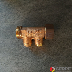 Обратный клапан Aquastrom R Ду 32, НР, НГ, 1 1/2, проходной, бронза 