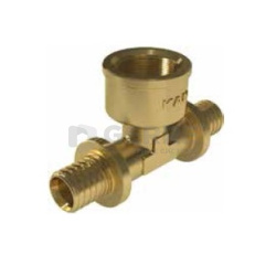 Тройник латунный с резьбой внутренней UltraLine, 32х3,0 ВР Rp1/2&quot; 