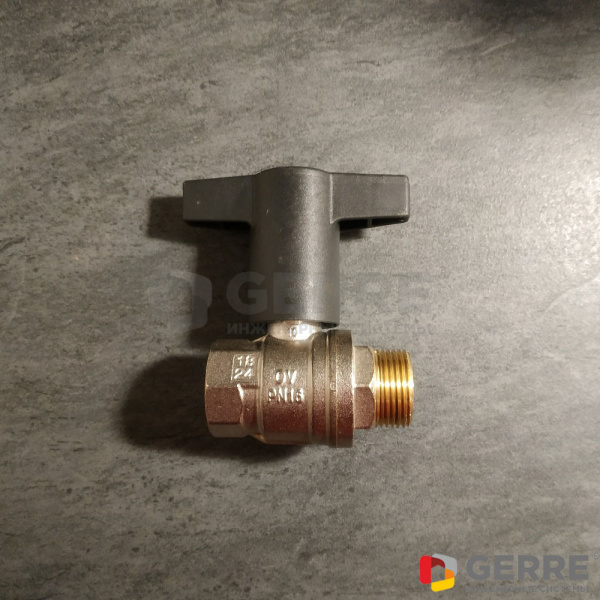 Шаровый кран Optibal  Ду 50, 2 ВР, G 2 НР, латунь Краны шаровые Optibal