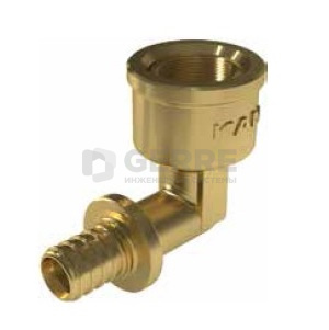 Отвод латунный 90° с резьбой внутренней UltraLine 14 PB Rp1/2" Система KAN-therm UltraLine