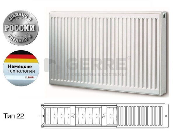 Стальной панельный радиатор Buderus Logatrend K-Profil 22/300/800 Buderus logatrend K-Profil тип 22