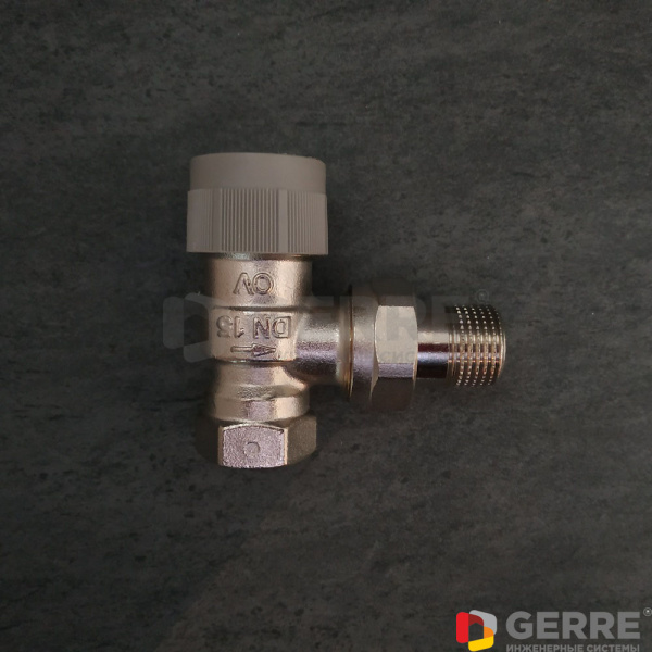 Автоматический термостатический вентиль серии "AQ" DN 20, угловой Oventrop